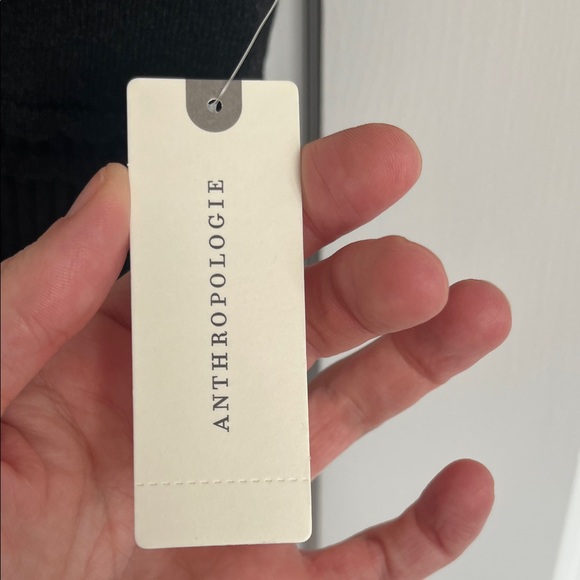 By Anthropologie Knit V Neck Black Linen Blend Women’s Tank Top SZ XLG MSRP $98 - Picture 11 of 11